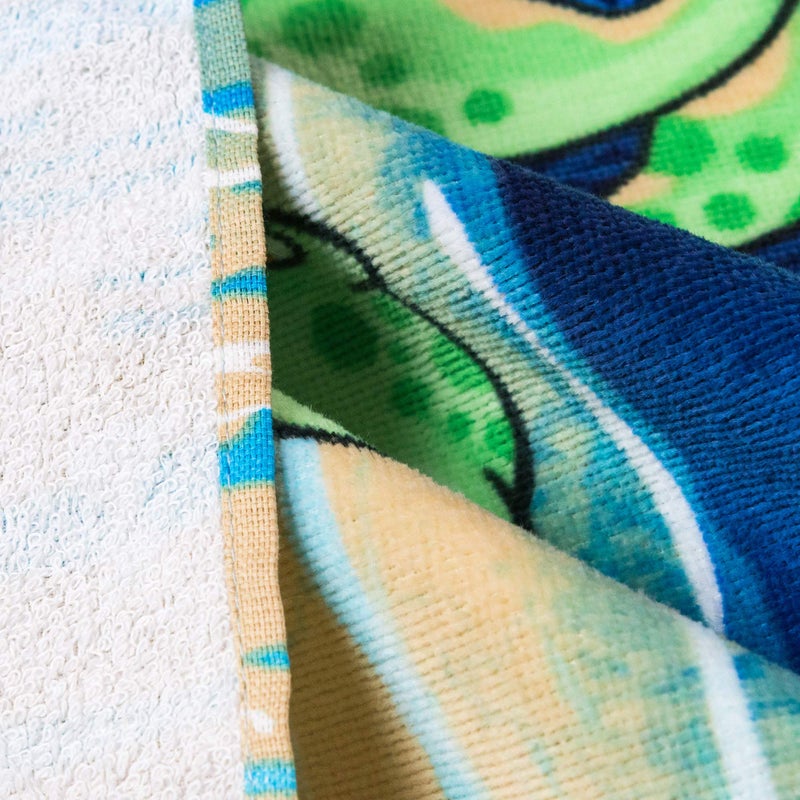 Softerry - Happy Little Turtles Beach Towel 28 x 51 inches (70 x 130cm) 100% Cotton Soft and Absorbent (1 Towel, Little Turtles) - Image 4